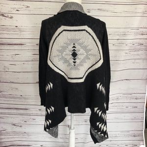Mossimo Supply Co Tribal Print Cardigan XS Black
